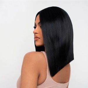 LULLABELLZ THE KYLIE - JET BLACK STRAIGHT LOB LACE FRONT WIG
